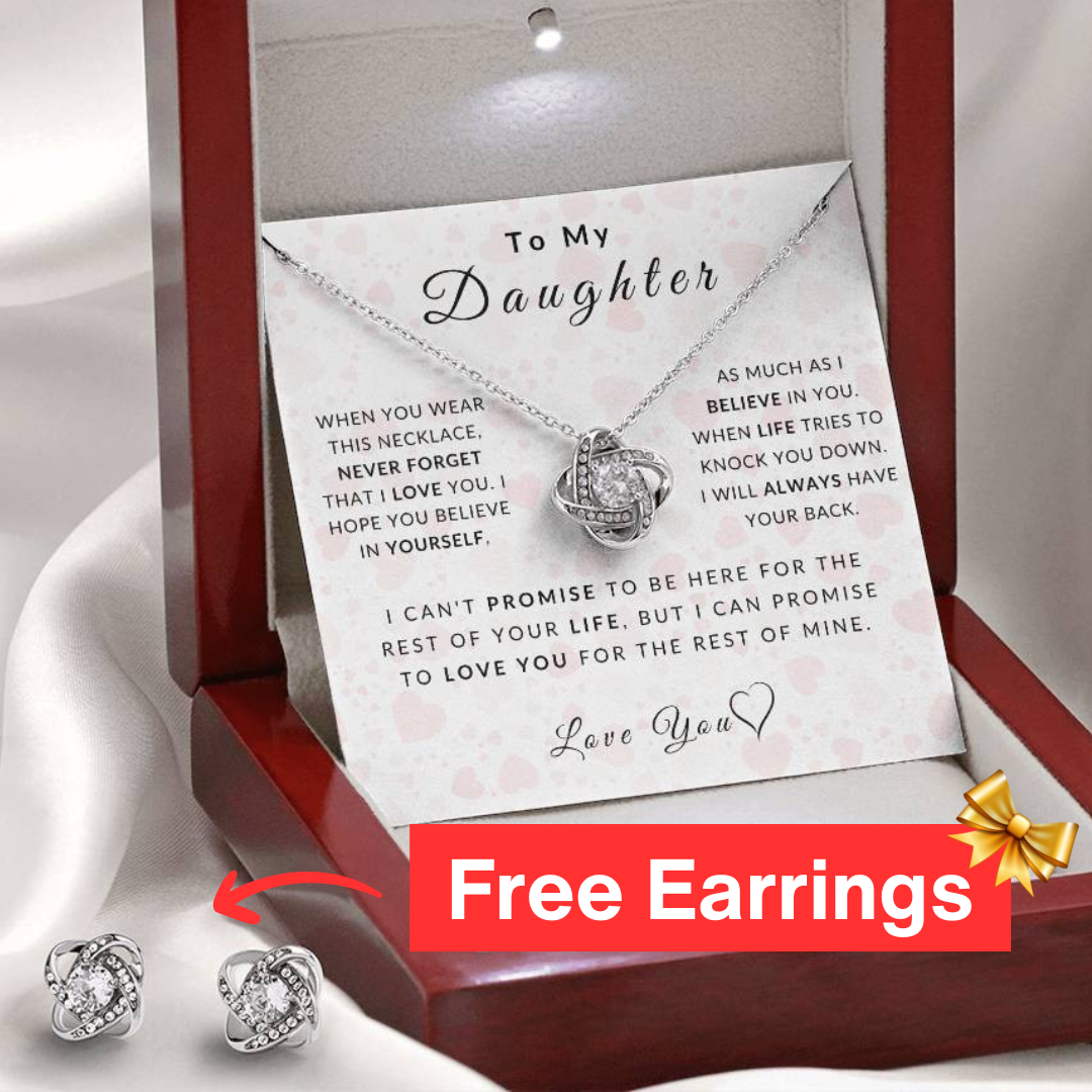 Love Daughter Necklace (Christmas Special - Free Earring Bundle)