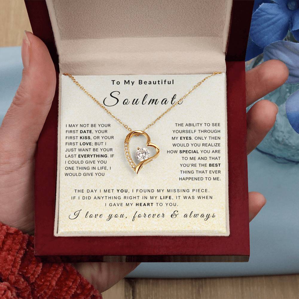 To My Soulmate Necklace - Love You Forever & Always