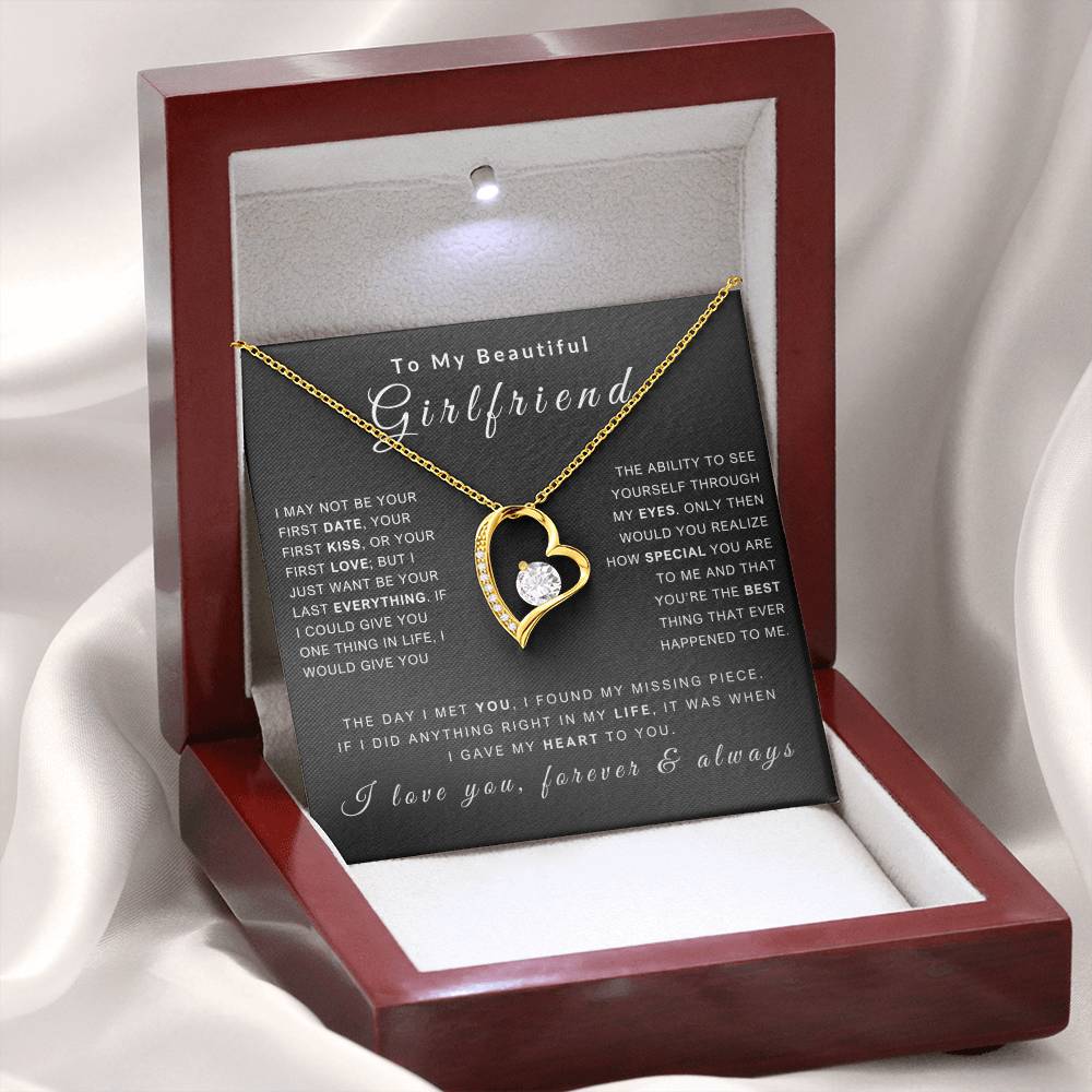 To My Girlfriend Necklace - Love You Forever & Always