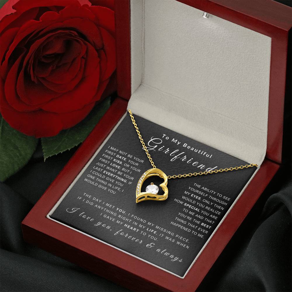 To My Girlfriend Necklace - Love You Forever & Always