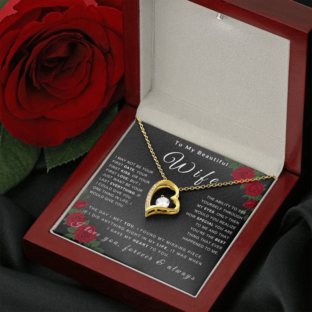 To My Wife Necklace - Love You Forever & Always