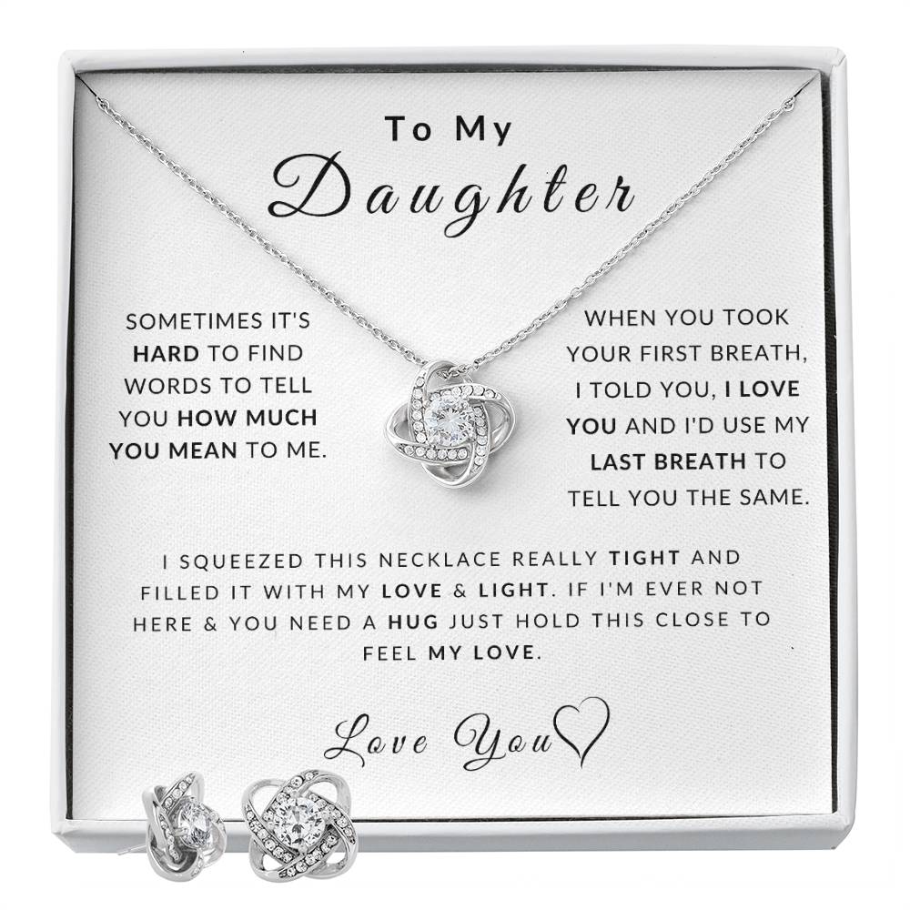 Love Daughter Necklace (Christmas Special - Free Earring Bundle)