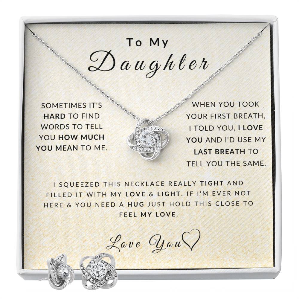 Love Daughter Necklace (Christmas Special - Free Earring Bundle)