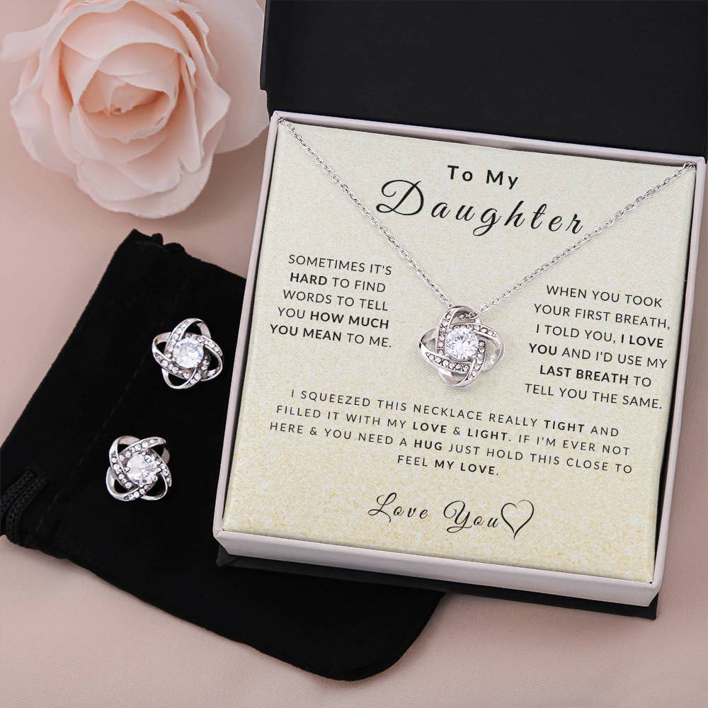 Love Daughter Necklace (Christmas Special - Free Earring Bundle)