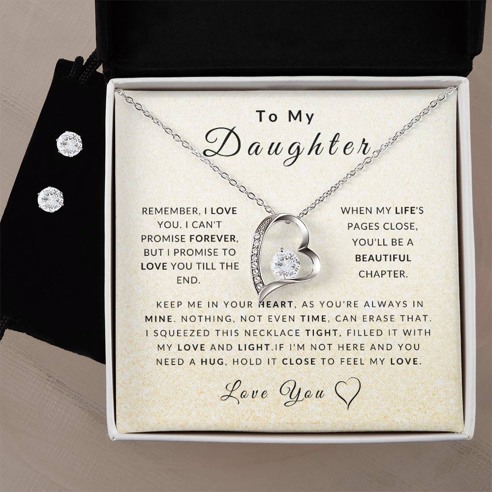 Love Daughter Necklace (Christmas Special - Free Earring Bundle)