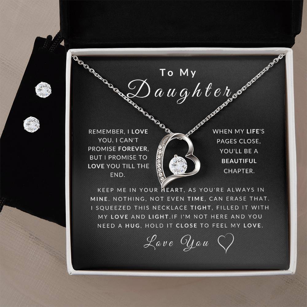 Love Daughter Necklace (Christmas Special - Free Earring Bundle)