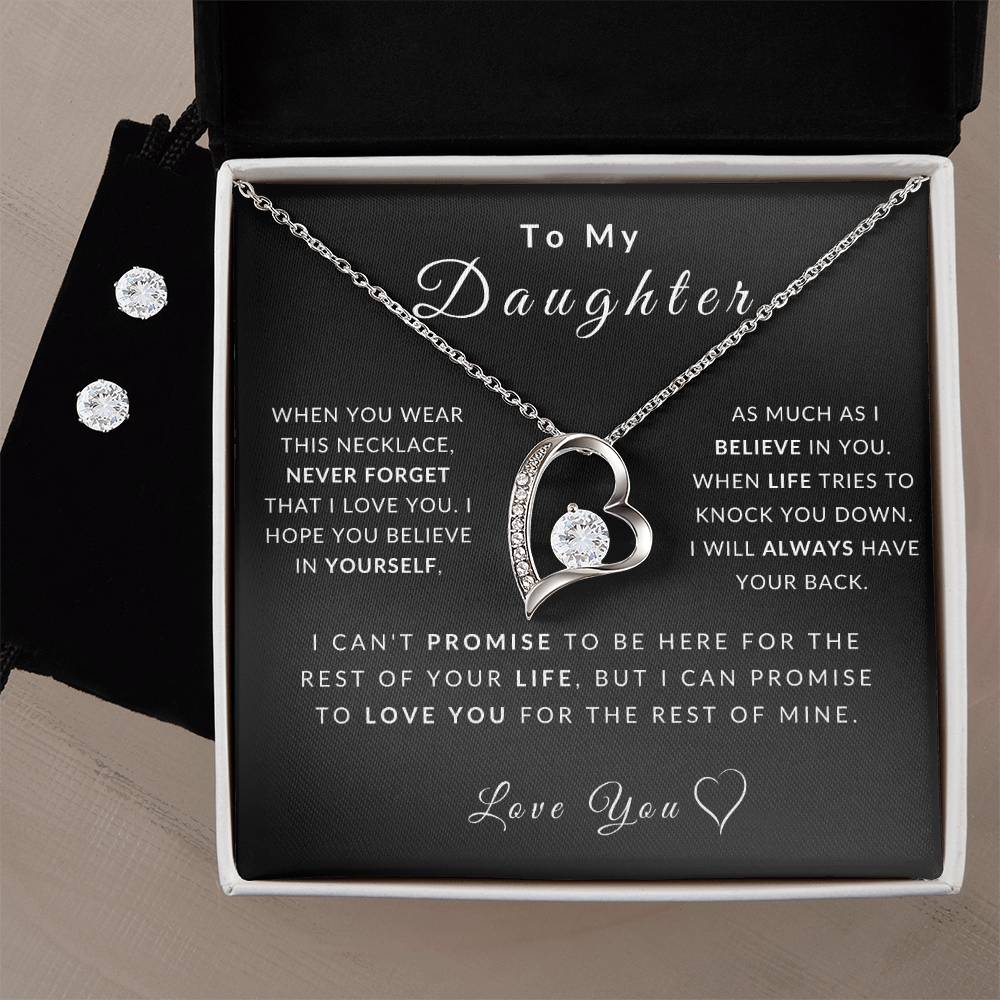 Love Daughter Necklace (Christmas Special - Free Earring Bundle)