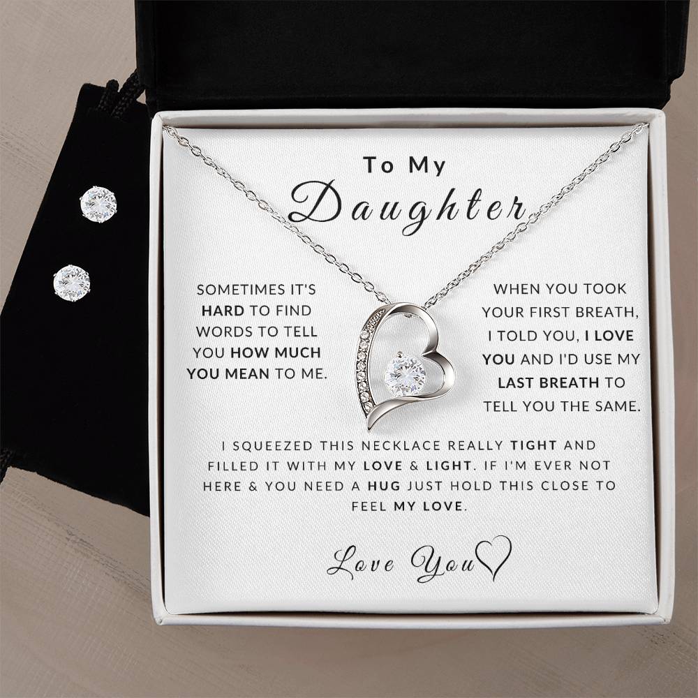 Love Daughter Necklace (Christmas Special - Free Earring Bundle)