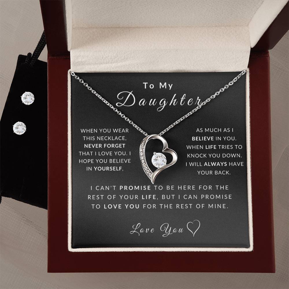 Love Daughter Necklace (Christmas Special - Free Earring Bundle)