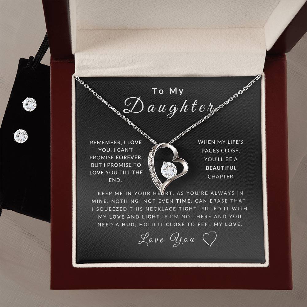 Love Daughter Necklace (Christmas Special - Free Earring Bundle)