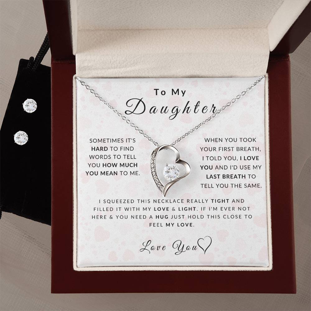 Love Daughter Necklace (Christmas Special - Free Earring Bundle)