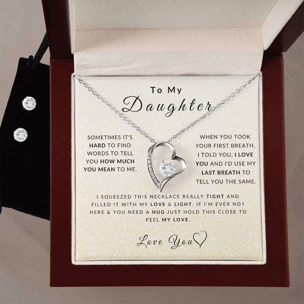 Love Daughter Necklace (Christmas Special - Free Earring Bundle)