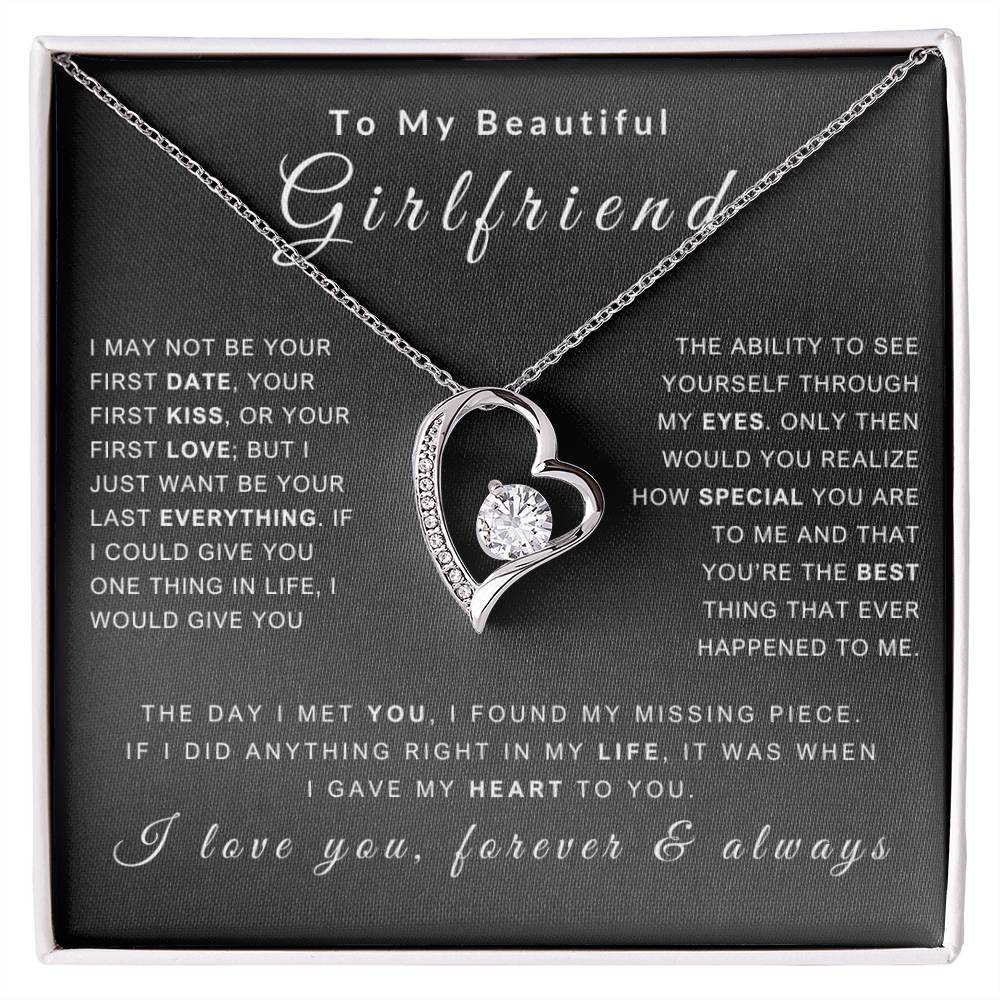 To My Girlfriend Necklace - Love You Forever & Always