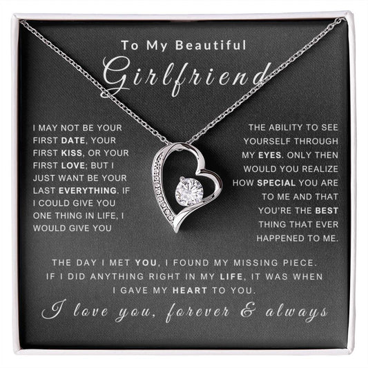 To My Girlfriend Necklace - Love You Forever & Always