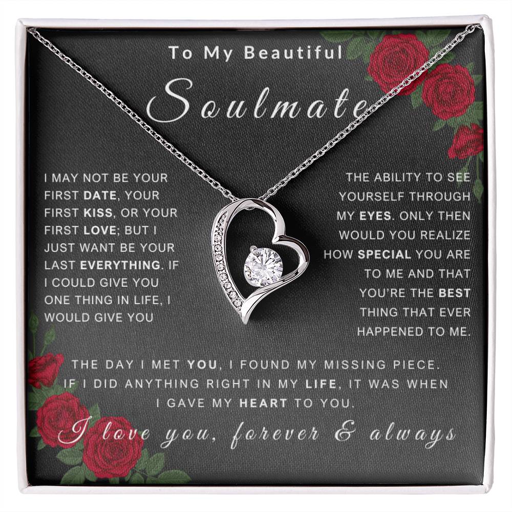 To My Soulmate Necklace - Love You Forever & Always