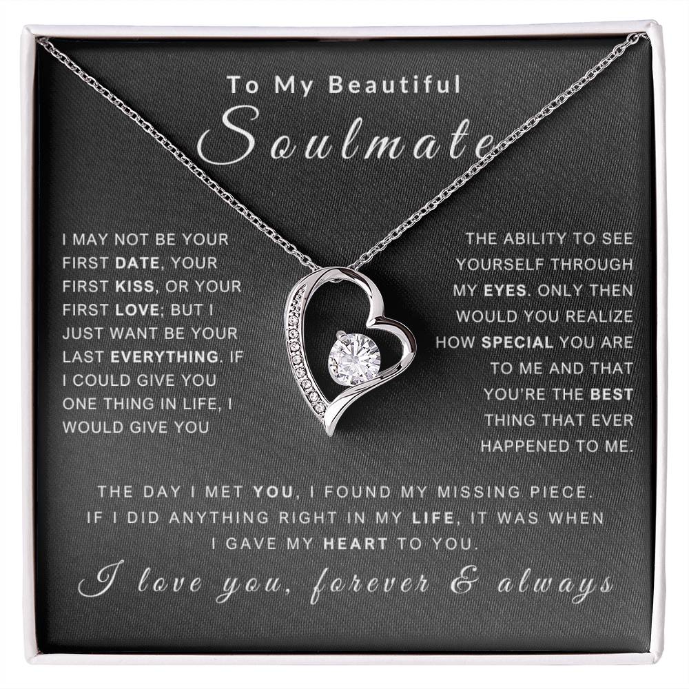 To My Soulmate Necklace - Love You Forever & Always