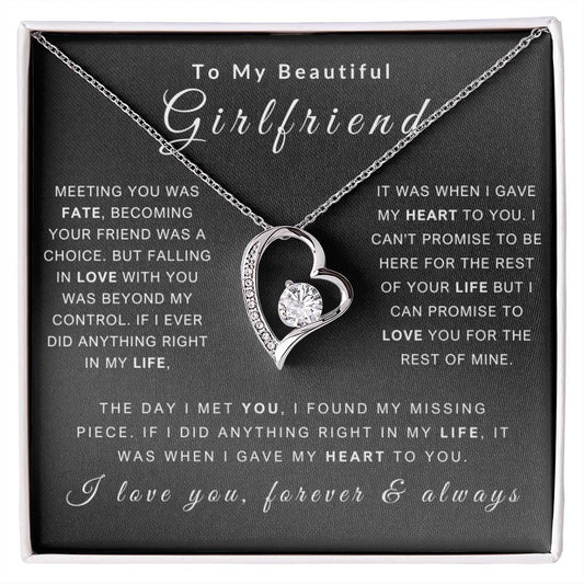 13 To My Girlfriend Necklace - Love You Forever & Always