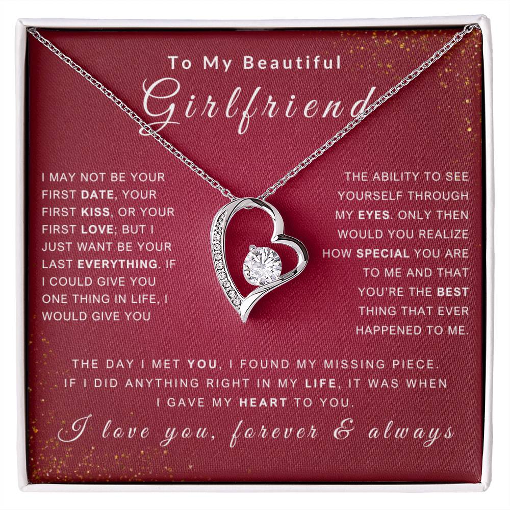 To My Girlfriend Necklace - Love You Forever & Always