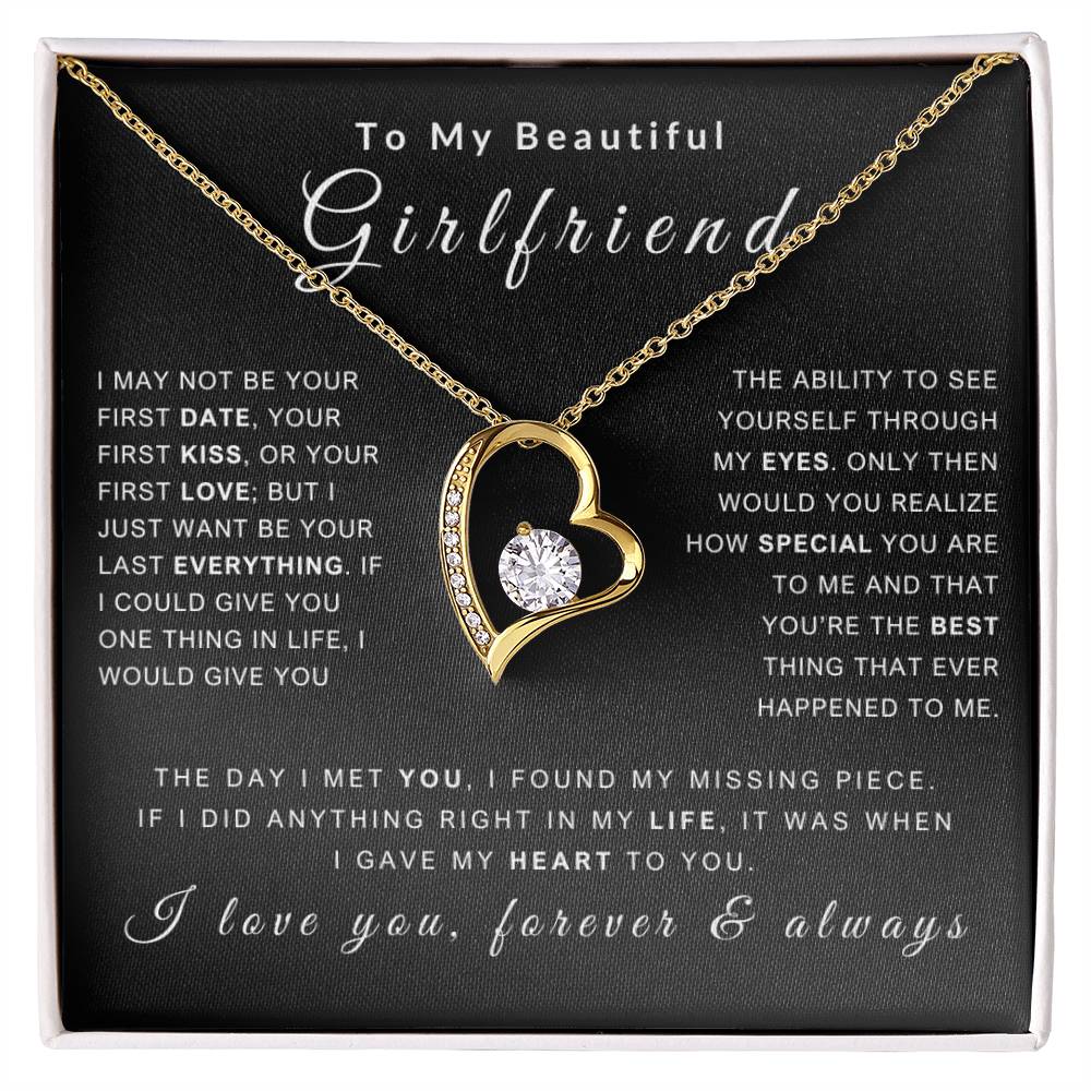 To My Girlfriend Necklace - Love You Forever & Always