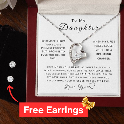 Love Daughter Necklace (Christmas Special - Free Earring Bundle)