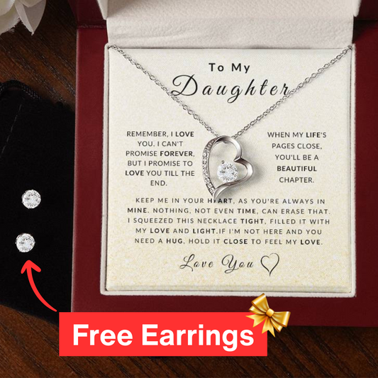 Love Daughter Necklace (Christmas Special - Free Earring Bundle)