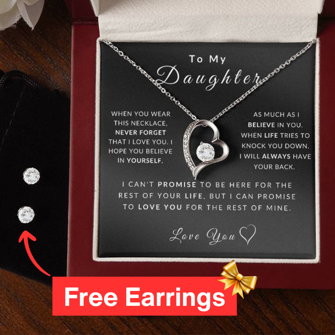 Love Daughter Necklace (Christmas Special - Free Earring Bundle)