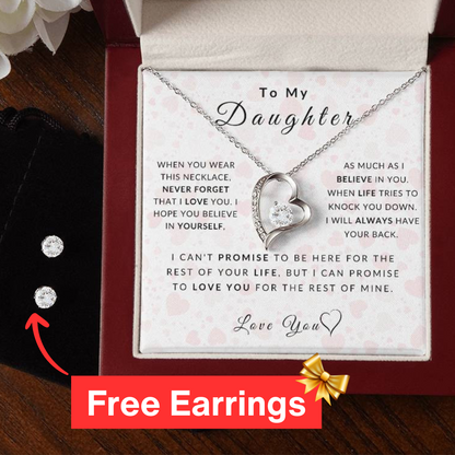 Love Daughter Necklace (Christmas Special - Free Earring Bundle)