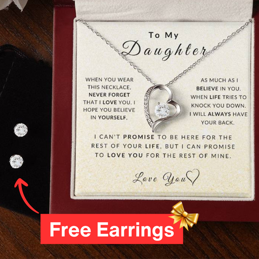 Love Daughter Necklace (Christmas Special - Free Earring Bundle)