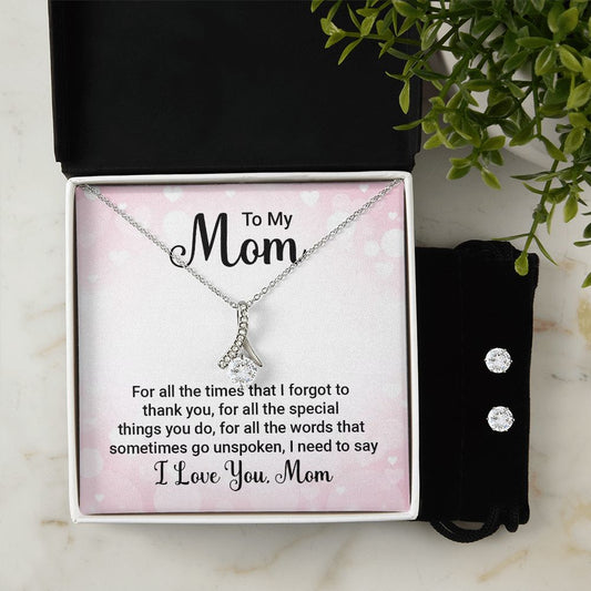 Mom | Special | 14K White & Yellow Gold Necklace